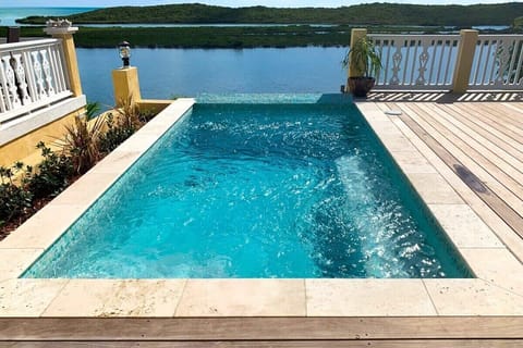 Enjoy stunning views from the private pool.