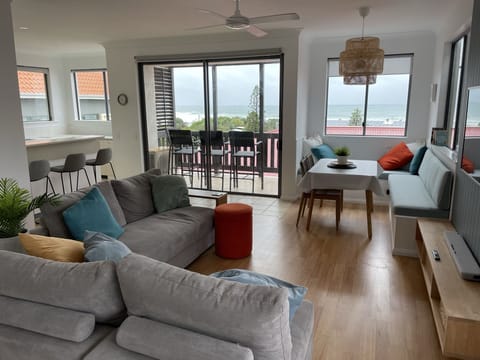 Apartment, 2 Bedrooms, Ocean View | Living area | 68-cm flat-screen TV with digital channels, TV