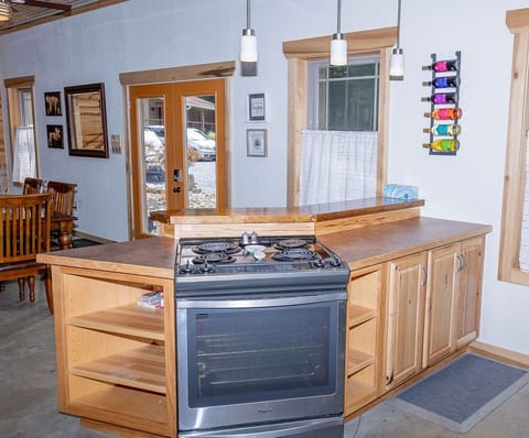 Bake some cookies in the stainless steel oven.