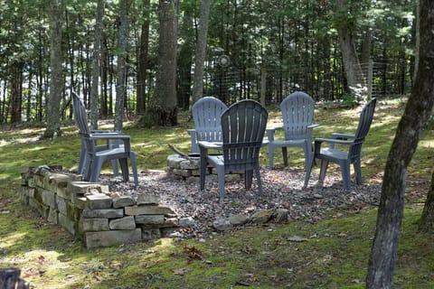 Roast some s'mores around the fire pit.