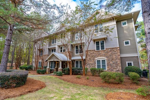 Outside of the condo building
