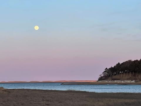 Full moon over the kayak launch