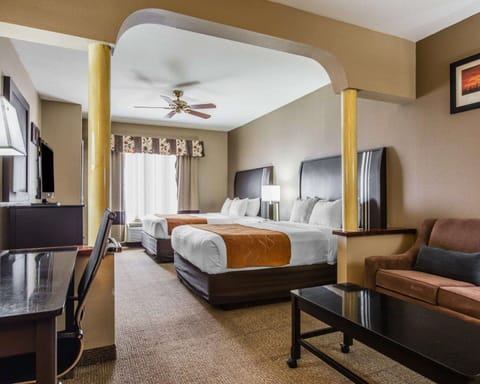 Suite, 2 Queen Beds, Non Smoking | Premium bedding, pillowtop beds, in-room safe, desk