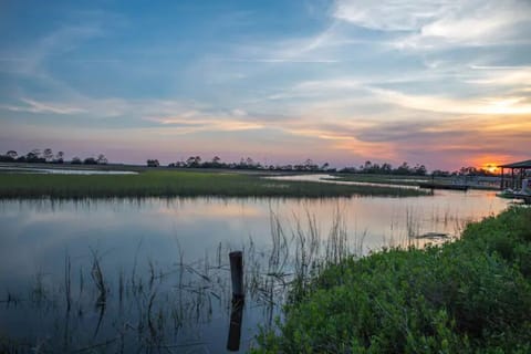 Sunset in the back yard... perfect for relaxing with a glass of wine or tea
