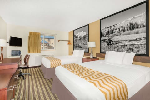 Room, 2 Queen Beds, Non Smoking | Blackout drapes, iron/ironing board, WiFi (free), bed sheets