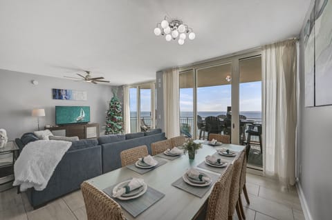 This beautifully remodeled and decorated home features stunning views of the Gulf of Mexico and Panama City Beach through floor to ceiling windows.in the living spaces and from the bedrooms!