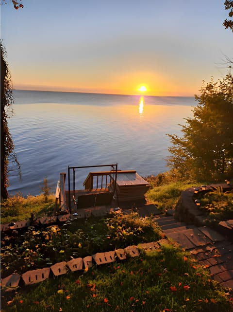 View of lake from the patio