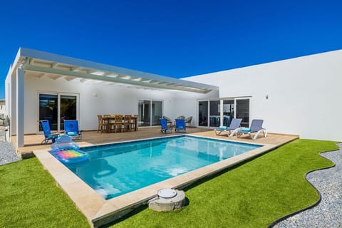 A spacious and relaxing pool area.