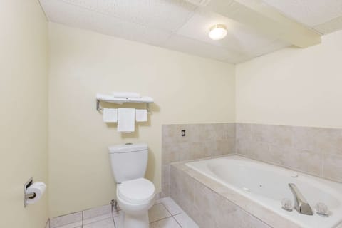 Room, 1 King Bed, Non Smoking, Jetted Tub | Bathroom | Shower, free toiletries, hair dryer, towels