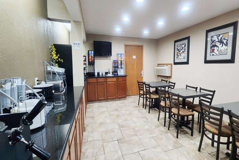 Free daily self-serve breakfast