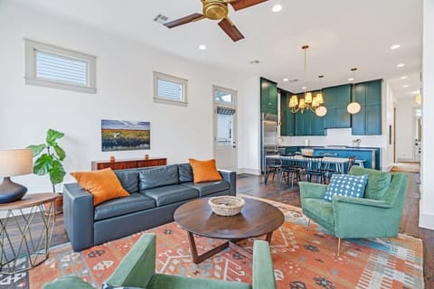 Living room with natural lighting