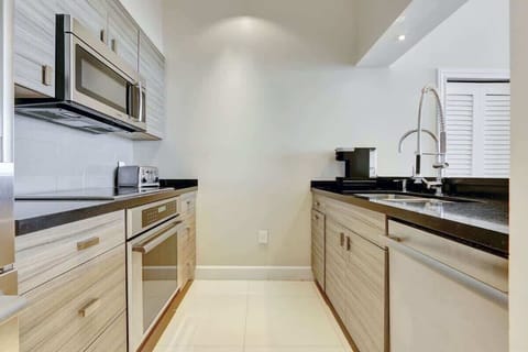 Fully equipped kitchen with complete set of cookware