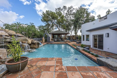 East view of pool