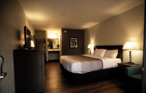 Standard Room, 1 King Bed, Non Smoking | Desk, blackout drapes, free WiFi, bed sheets