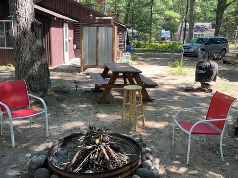 Roast S'mores by the fire pit or throw some burgers or steaks on the grill!