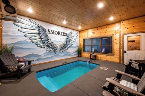 Private indoor heated pool — 80–85°F year-round, open 24 hours