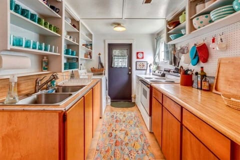 Kitchen and Laundry Area at The Barn