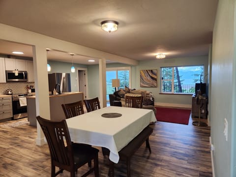 Open concept living/dining/kitchen is great for group or family vacations