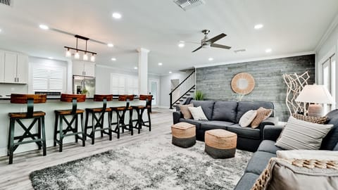 Bright open living spaces to gather.