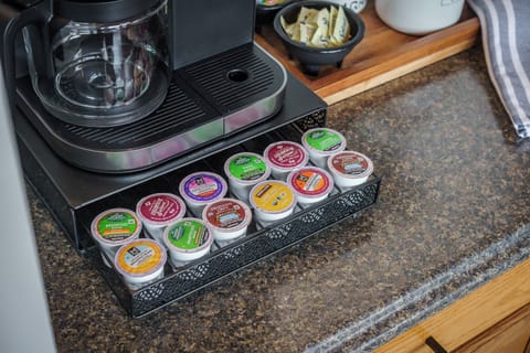 K-cups, creamer & sugar supplied