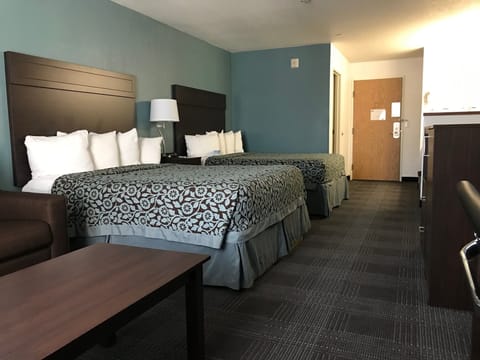 Standard Room, 2 Queen Beds | In-room safe, desk, WiFi, bed sheets