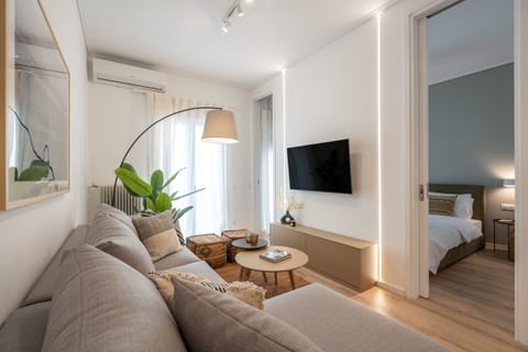 Superior Apartment | Living area | 43-inch Smart TV with digital channels, TV