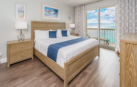 Primary Bedroom with new bedroom furniture, king size, hotel quality mattress and bedding