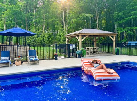 Your own private resort in South Haven. Spend summer days floating in the heated pool, then head into town for dinner and a Lake Michigan sunset.