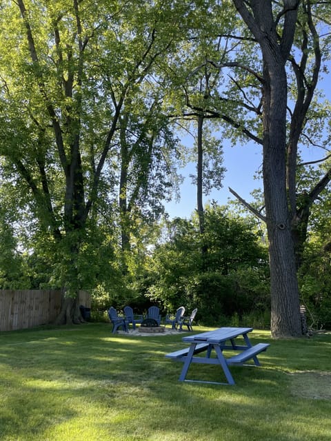 Fire pit & picnic table