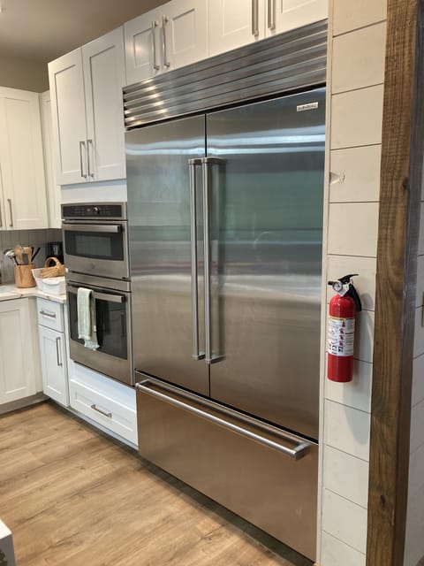 Large Sub-Zero fridge in the kitchen