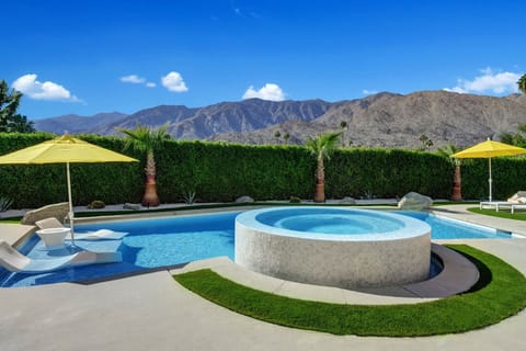 Stunning backyard and state of the art pool and jacuzzi.