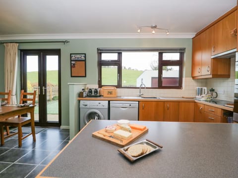 Fridge, dishwasher, electric kettle, toaster