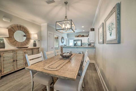 Dining room table with space for 8.