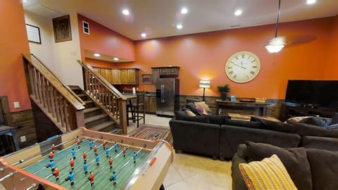 Living Room, Indoors, Furniture, Building, Staircase