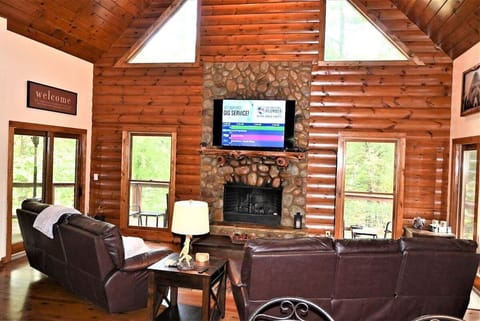 Living Room with Fireplace