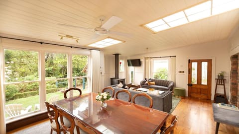 Lounge dining overlooking the beautiful gardens