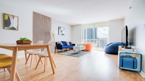 Lovely and spacious living room with private balcony!