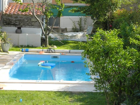 Heated saltwater pool from the terrace