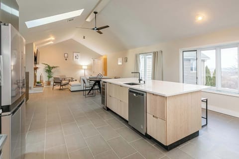 Bright, spacious kitchen designed for cooking together and entertaining.
