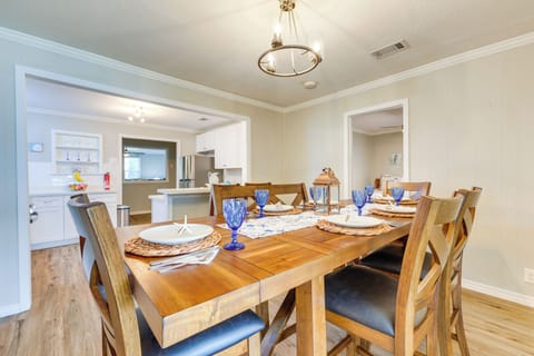 Gulfport Vacation Rental | 3BR | 2BA | 1,700 Sq Ft | 2 Stairs Required to Access