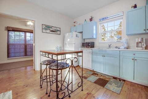 Kitchen - This quaint kitchen provides all items needed for preparing your meals during your stay.