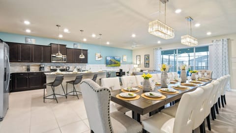 The large dining table is here for your wonderful family feast