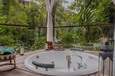 Luxury Villa, 1 Bedroom, River View | Deep soaking bathtub