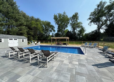 Take a dip in the heated pool!