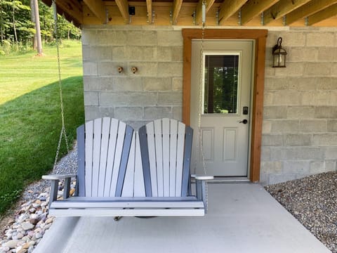 Entrance to basement suite.