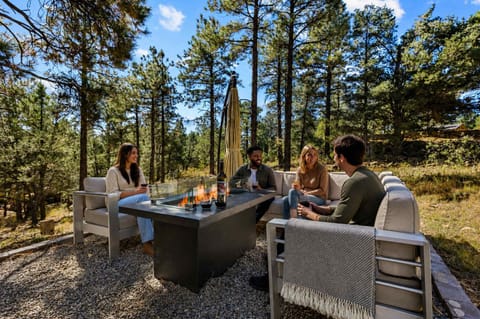 Gather around the firepit with friends!