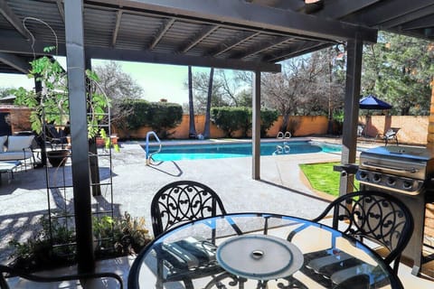 Backyard outside of living room door