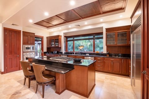 Prepare and savor your favorite dishes in this elegant kitchen.