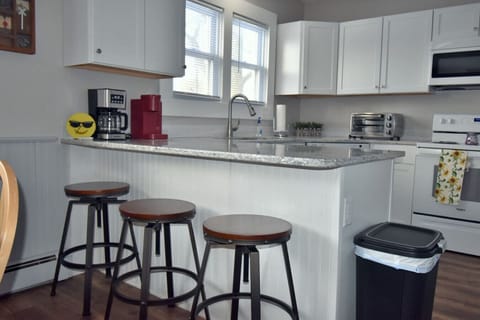Kitchen, with barstools