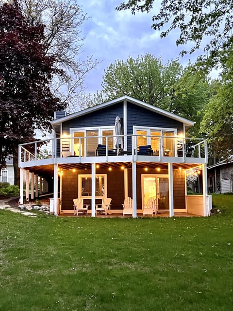 Plenty of lakeside viewing from the deck and patio